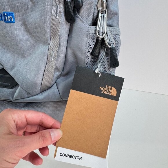 NWT The North Face Gray LinkedIn Swag Connector Backpack - Picture 3 of 6